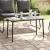 Kerti Asztal Fekete 80 x 40 x 45 cm polirattan