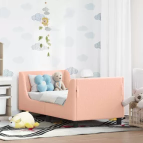   Gyerekágy keret fejtámlával Rózsaszín 70 x 140 cm Juh Gyapjú
