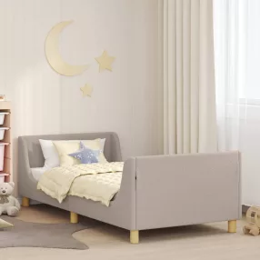 Gyerekágy kerettel Világosszürke 90 x 200 cm Juh Gyapjú