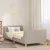 Gyerekágy kerettel Világosszürke 90 x 200 cm Juh Gyapjú