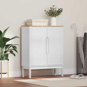 Széf Fehér 70 x 30 x 70,5 cm Tömör fenyőfa