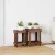 Növényállvány 2 pcs Barna 70 x 11 x 27 cm Mahagóni fa