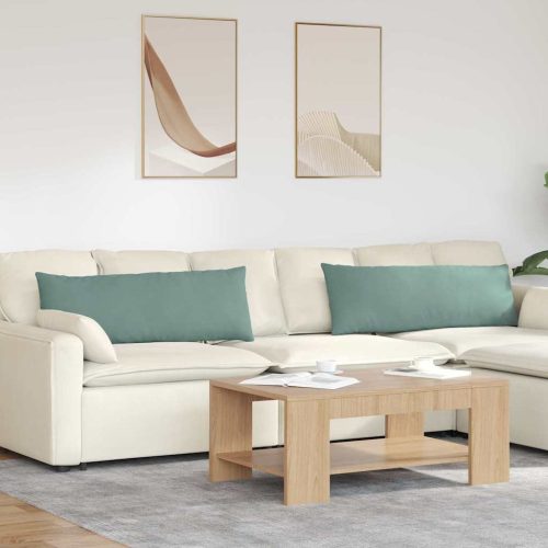 Kanapé párnák 2 pcs Tengeri Zöld 120 x 40 cm Bársonyos szövet