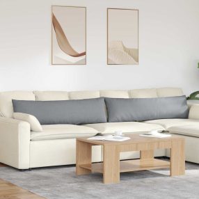 Kanapé párnák 2 pcs Világosszürke 145 x 40 cm szövet