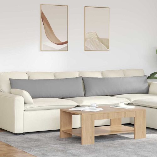 Kanapé párnák 2 pcs Felhőszürke 145 x 40 cm szövet
