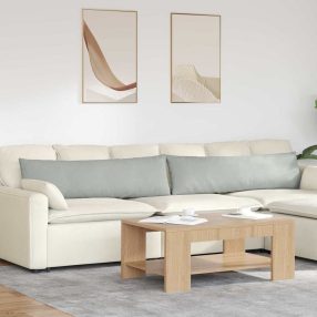   Kanapé párnák 2 pcs Világosszürke 145 x 40 cm Bársonyos szövet