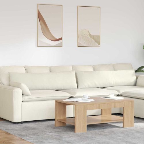 Kanapé párnák 2 pcs Krém 145 x 40 cm Bársonyos szövet