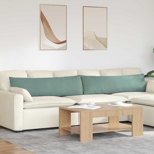 Kanapé párnák 2 pcs Tengeri Zöld 145 x 40 cm Bársonyos szövet