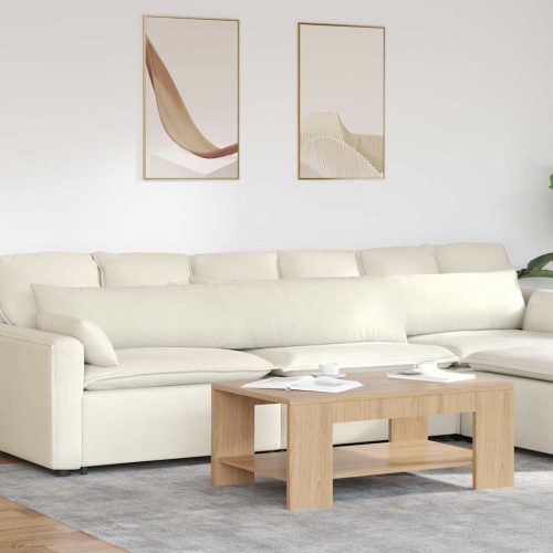 Kanapé párnák 2 pcs Krém 200 x 40 cm Bársonyos szövet