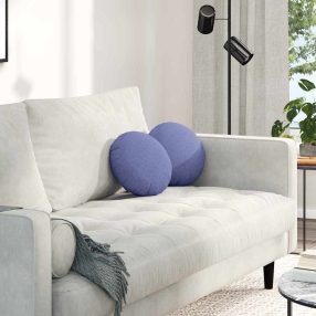 Ülőpárnák 2 pcs Farmerkék Ø30 x 13 cm szövet