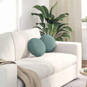 Ülőpárnák 2 pcs Tengeri Zöld Ø 40 x 13 cm Bársony