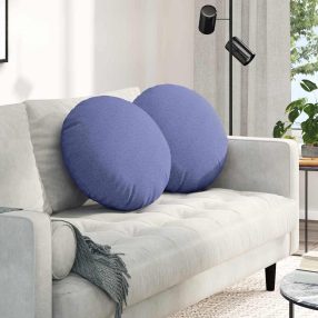 Ülőpárnák 2 pcs Farmerkék Ø50 x 19 cm szövet