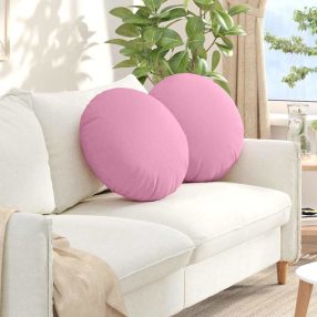 Ülőpárnák 2 pcs Rózsaszín Ø50 x 19 cm szövet