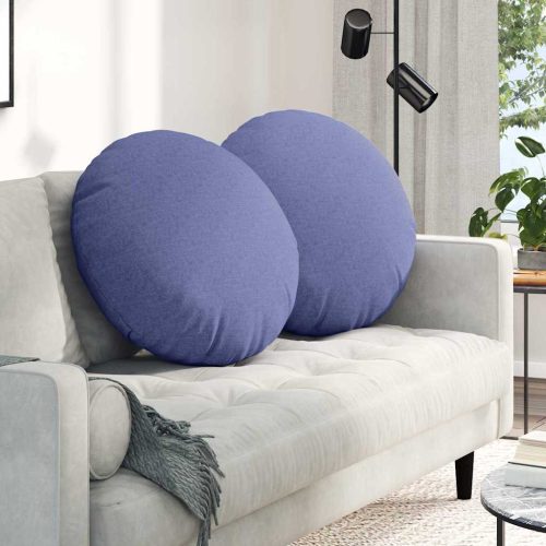 Ülőpárnák 2 pcs Farmerkék Ø80 x 29 cm szövet