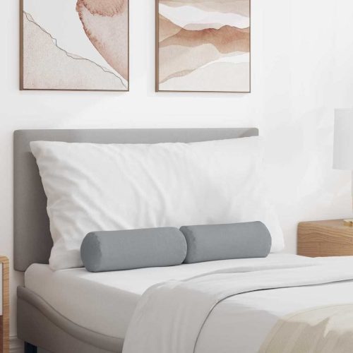 Hengerpárnák 2 pcs Világosszürke Ø 15 x 40 cm szövet