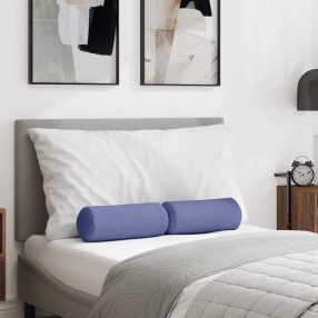 Hengerpárnák 2 pcs Farmerkék Ø 15 x 40 cm szövet