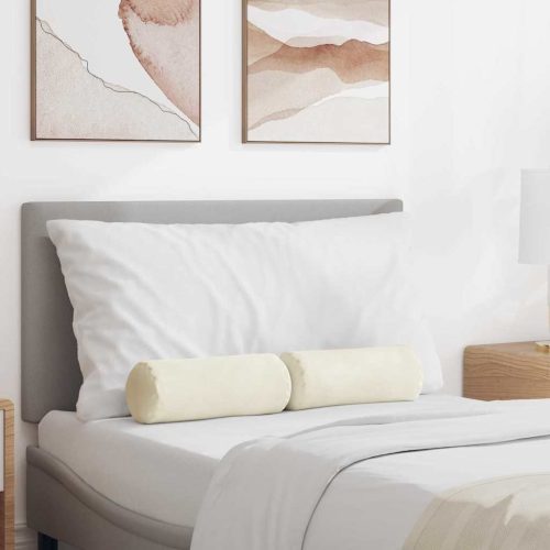 Hengerpárnák 2 pcs Krém Ø 15 x 40 cm Bársonyos szövet