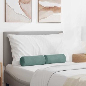   Hengerpárnák 2 pcs Tengeri Zöld Ø 15 x 40 cm Bársonyos szövet