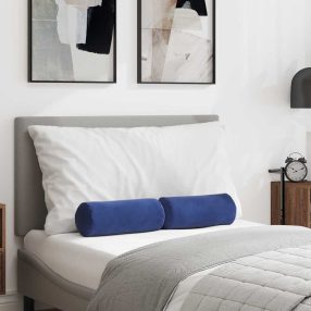   Hengerpárnák 2 pcs Rendőrségi kék Ø 15 x 40 cm Bársonyos szövet