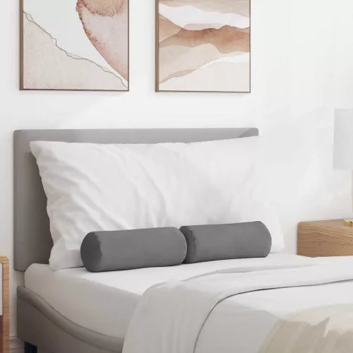 Hengerpárnák 2 pcs Sötétszürke Ø 15 x 40 cm Mikroszálas Szövet