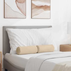   Hengerpárnák 2 pcs Krém Ø 15 x 40 cm Mikroszálas Szövet
