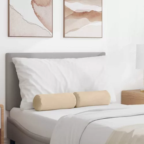 Hengerpárnák 2 pcs Krém Ø 15 x 40 cm Mikroszálas Szövet