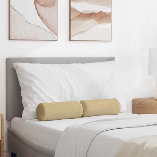 Hengerpárnák 2 pcs Szürke zöld Ø 15 x 40 cm Bársonyos szövet