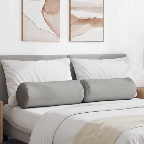 Hengerpárnák 2 pcs Felhőszürke Ø 25 x 70 cm szövet
