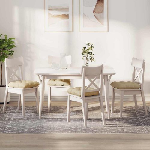 Ülőpárnák 4 pcs Krém 40 x 40 x 12 cm szövet