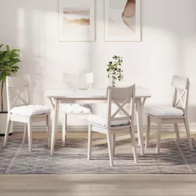 Ülőpárnák 4 pcs Fehér 40 x 40 x 12 cm szövet