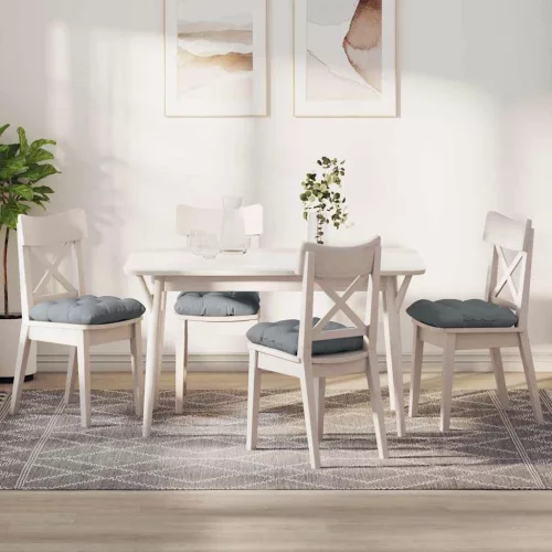 Ülőpárnák 4 pcs Világosszürke 45 x 45 x 12 cm szövet