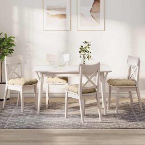 Ülőpárnák 4 pcs Krém 45 x 45 cm Mikroszálas Szövet