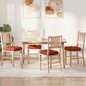   Ülőpárnák 4 pcs Piros Narancs 45 x 45 cm Bársonyos szövet