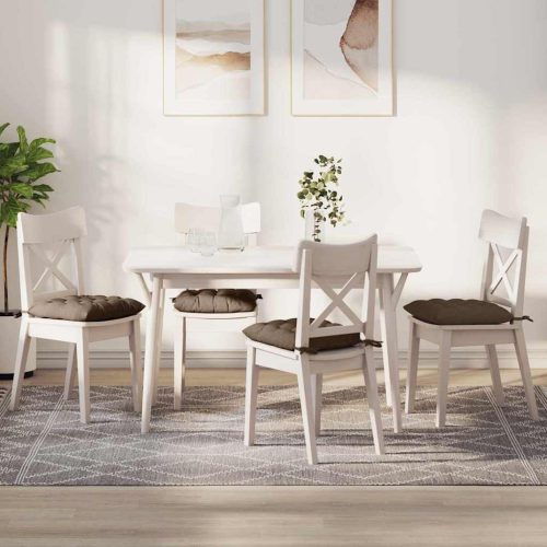 Ülőpárnák 2 pcs Barna 40 x 40 x 6 cm szövet