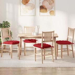 Ülőpárnák 2 pcs Piros 40 x 40 x 6 cm szövet