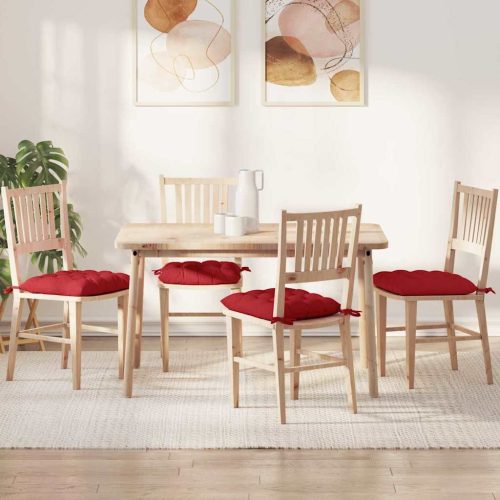 Ülőpárnák 2 pcs Piros 40 x 40 x 6 cm szövet