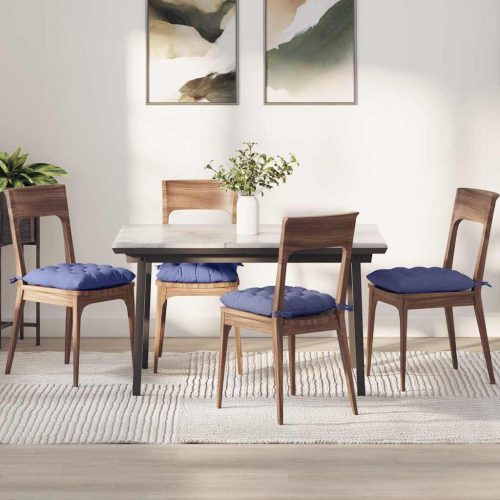 Ülőpárnák 2 pcs Farmerkék 40 x 40 x 6 cm szövet