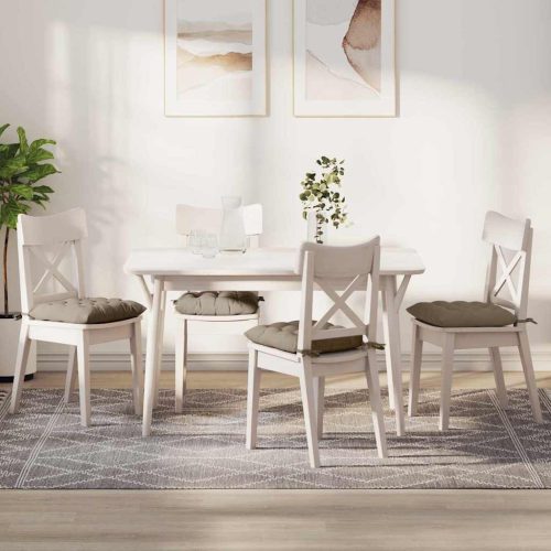 Ülőpárnák 4 pcs Tópszínű 40 x 40 x 6 cm Mikroszálas