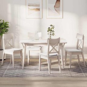 Ülőpárnák 4 pcs Fehér 40 x 40 x 3 cm szövet