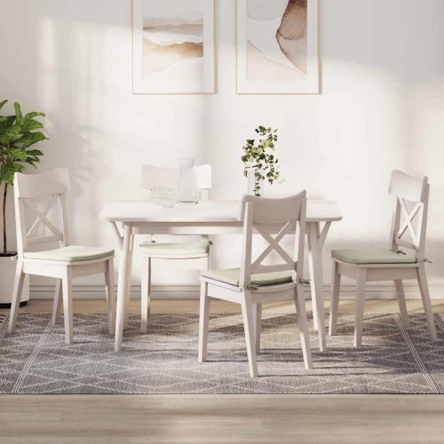 Ülőpárnák 4 pcs Krém 40 x 40 x 3 cm Bársony