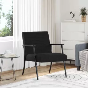 vidaXL karosszék Fekete 59 x 75 x 78 cm szövet