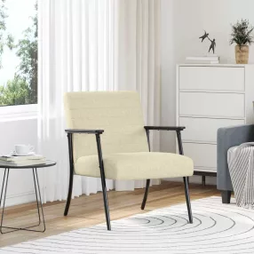 vidaXL karosszék Krém 59 x 75 x 78 cm szövet