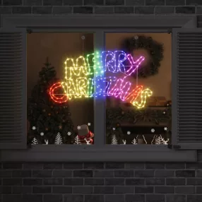 Karácsonyi tábla Sokszínű 99,5 x 54 cm PVC 240 LED
