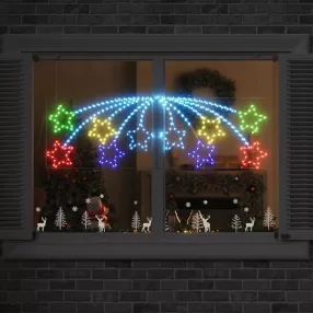 Karácsonyi Csillag Sokszínű 182 x 58 cm PVC 432 LED