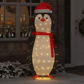   Havas pingvin figura Meleg fehér 78 x 178 cm Szövet 600 LED