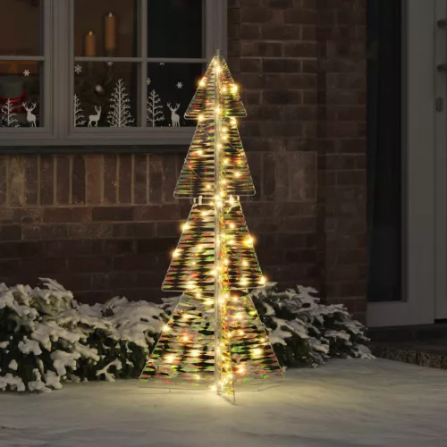 Karácsonyfa Meleg fehér 120 cm PET 100 LED
