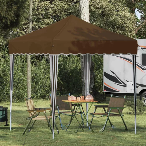 vidaXL Parti sátor Tópszínű 195 x 195 x 245 cm Oxford Szövet