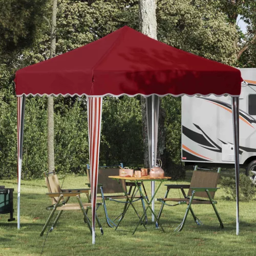 vidaXL Parti sátor Burgundi 195 x 195 x 245 cm Oxford Szövet