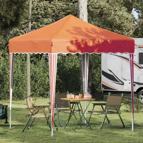 vidaXL Parti sátor Narancssárga 195 x 195 x 245 cm Oxford Szövet
