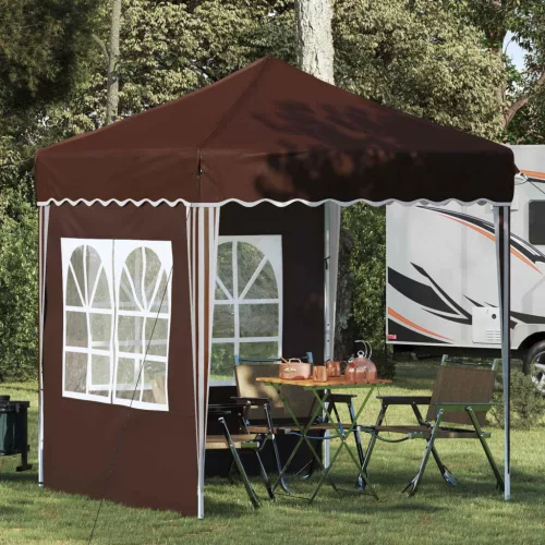 vidaXL Parti sátor Barna 195 x 195 x 245 cm Oxford Szövet